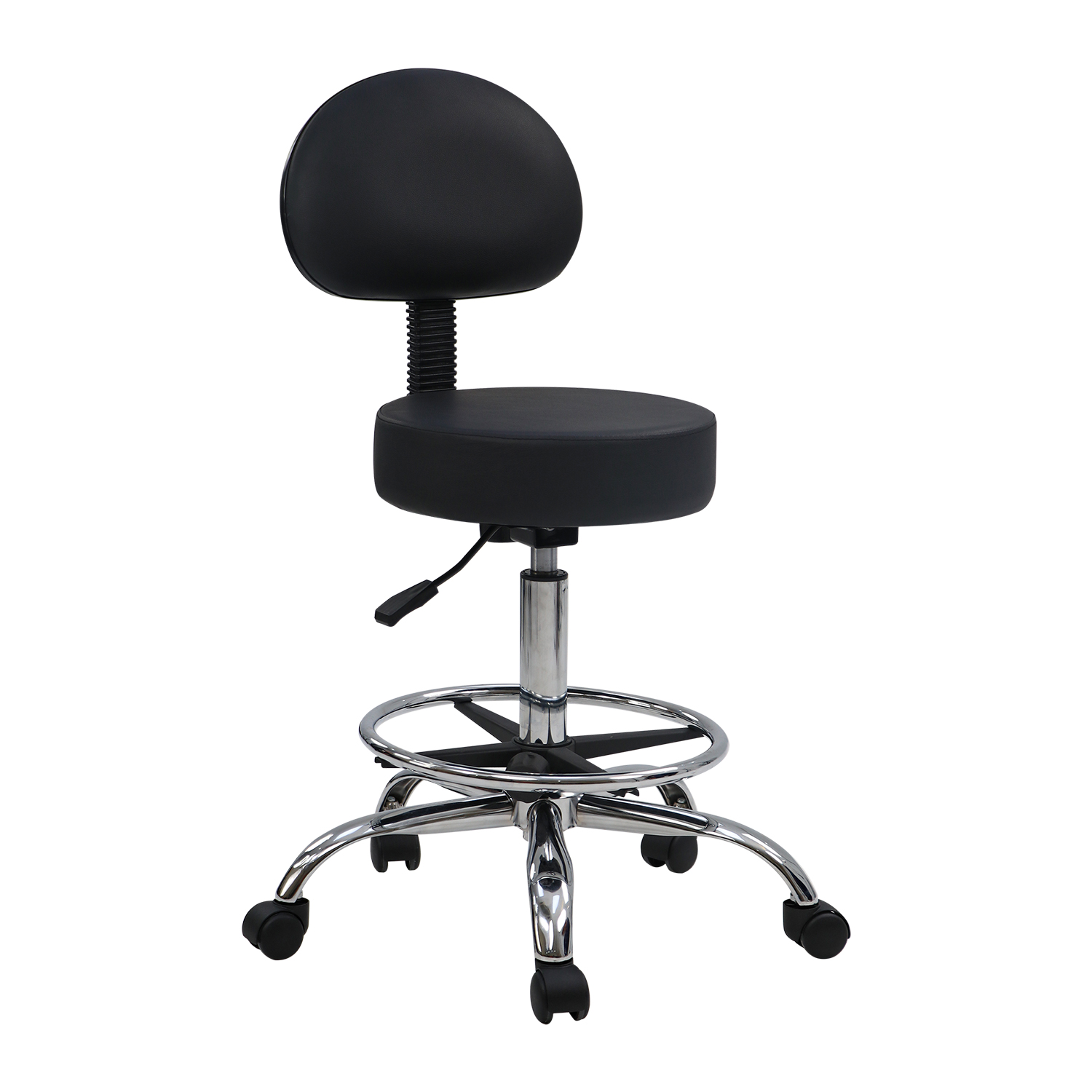 Beauty Round Stool with Backrest