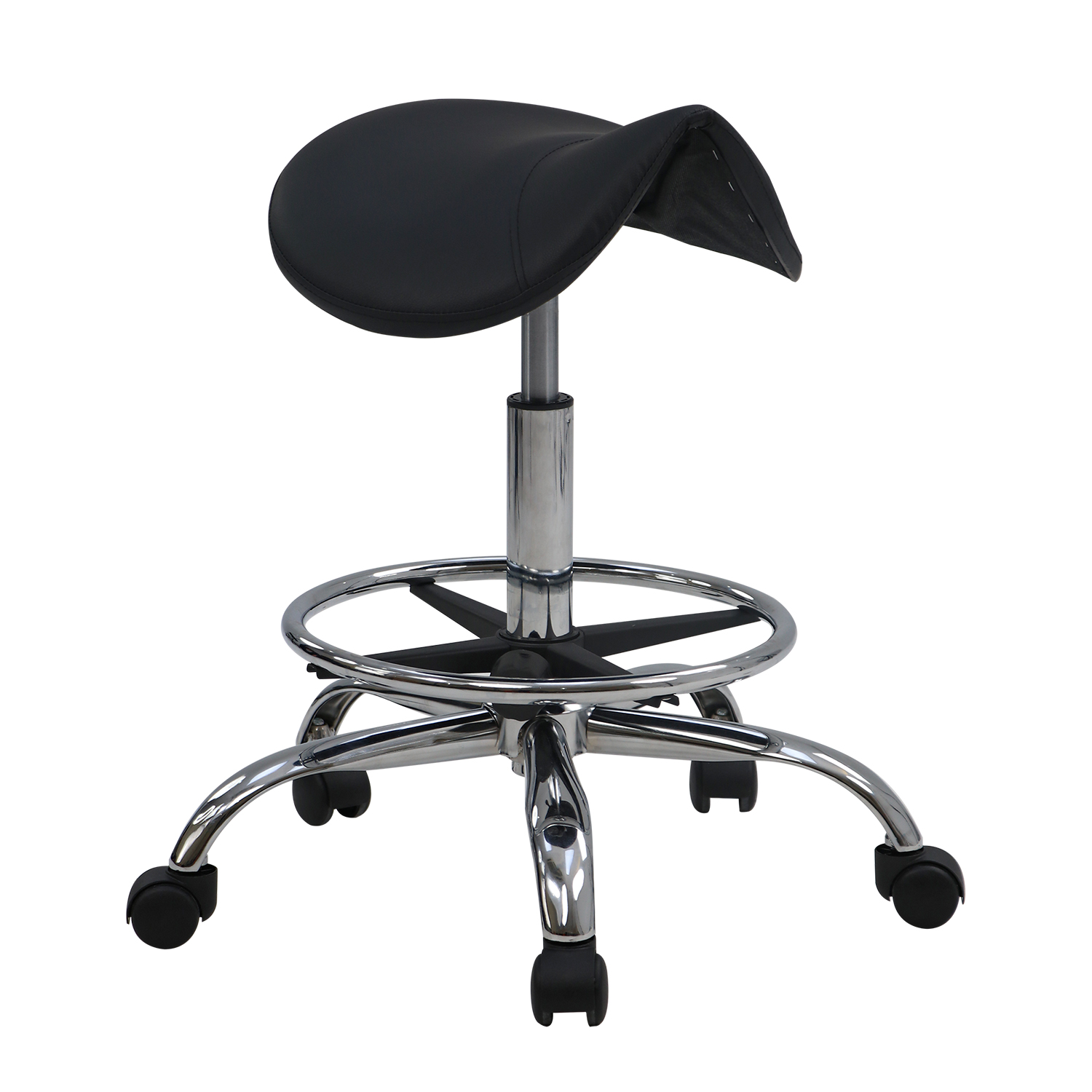Saddle-Shaped Adjustable Stool